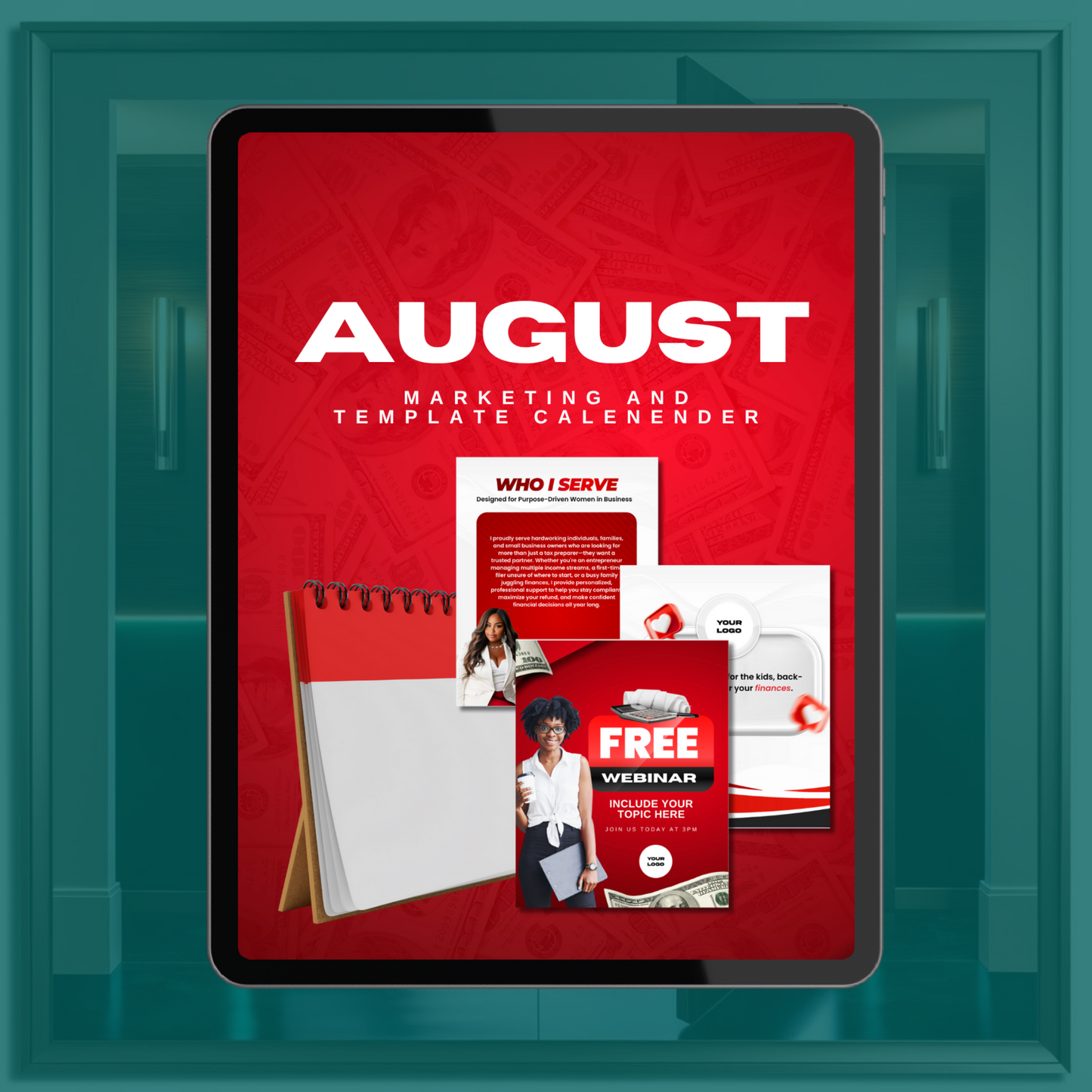 AUGUST MARKETING CALENDAR + TEMPLATES
