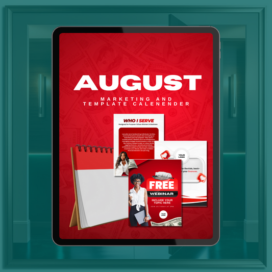AUGUST MARKETING CALENDAR + TEMPLATES